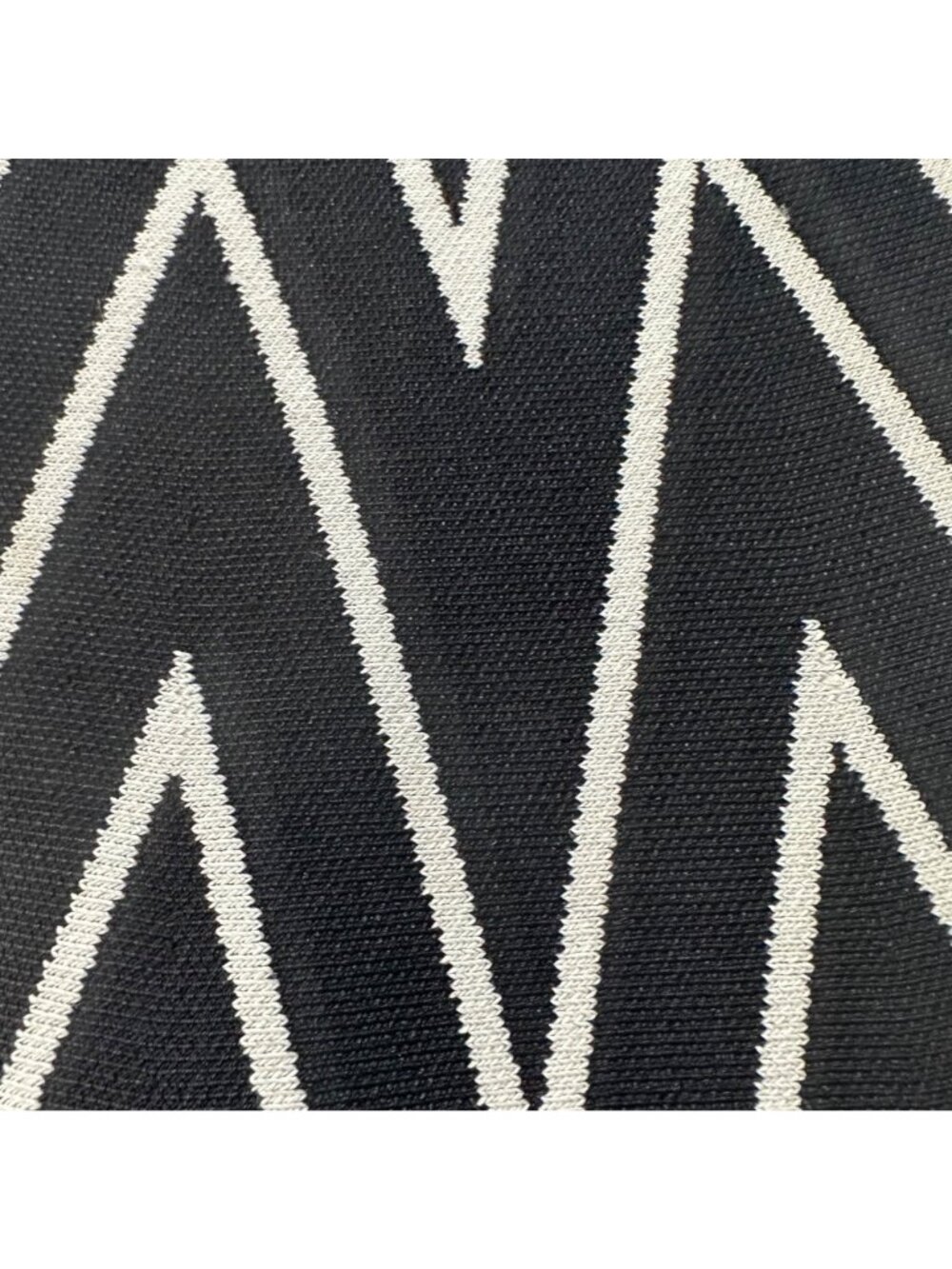 ⭐Pink Tartan Women's Small Black White Chevron Zig Zag Knit A-Line Skirt Zipper - Picture 6 of 9